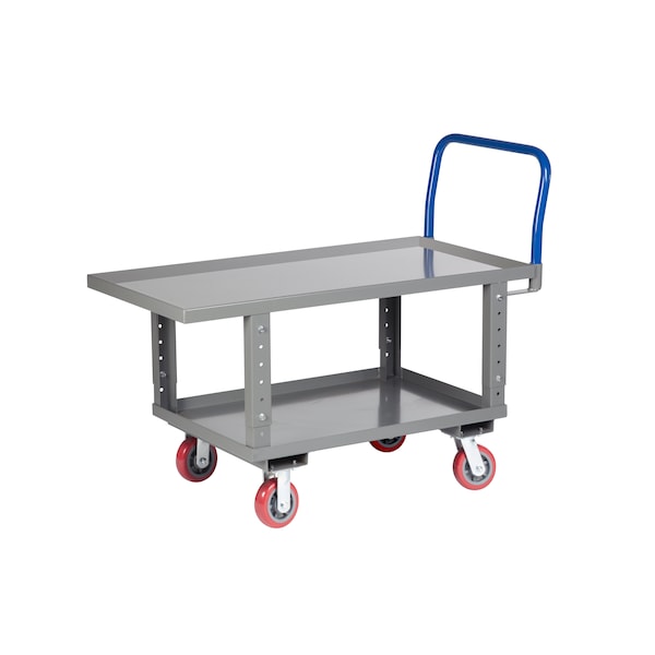 Platform Truck, Adj Height, Lipped, 30x48